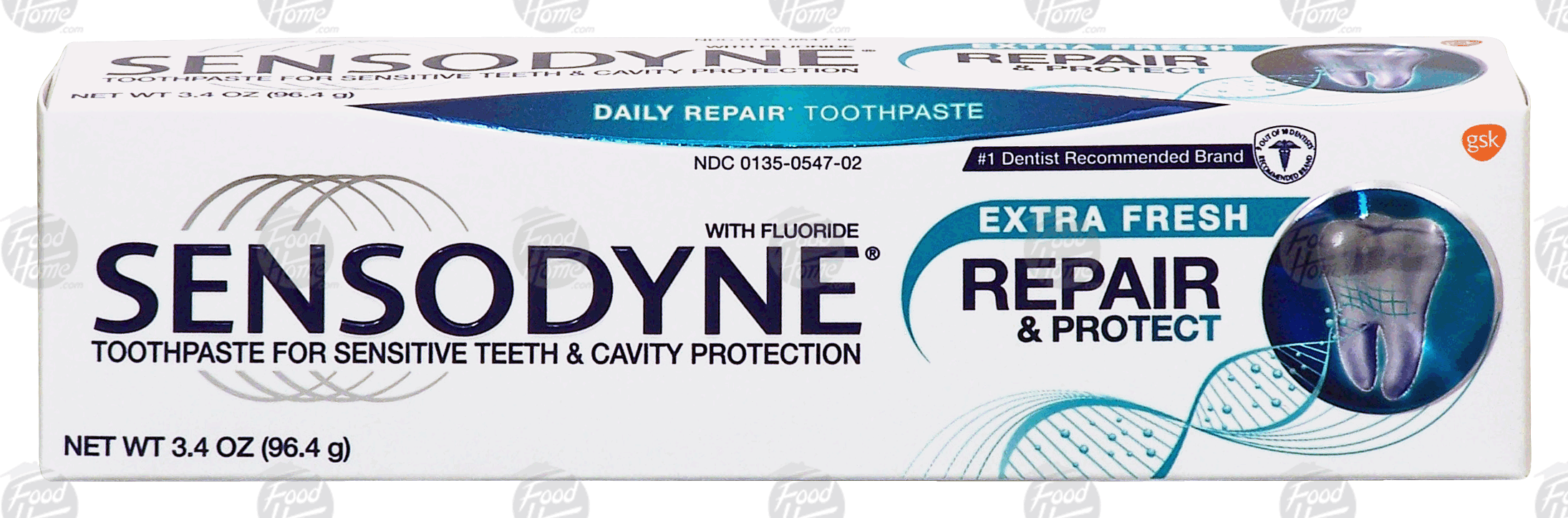 Sensodyne  repair & protect, toothpaste with flouride for sensitive teeth & cavity protection, extra fresh Full-Size Picture